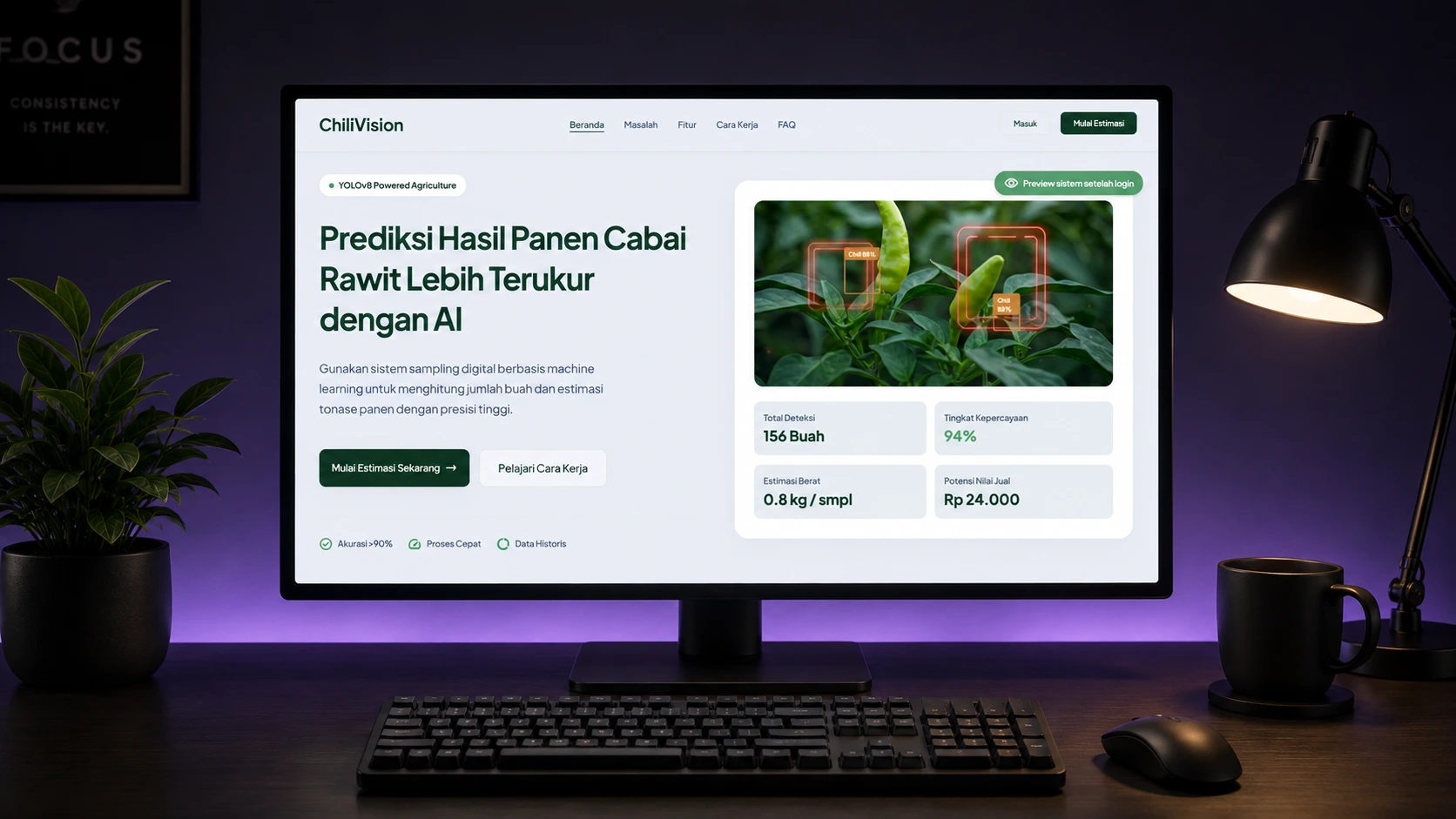 Visual proyek ChiliVision