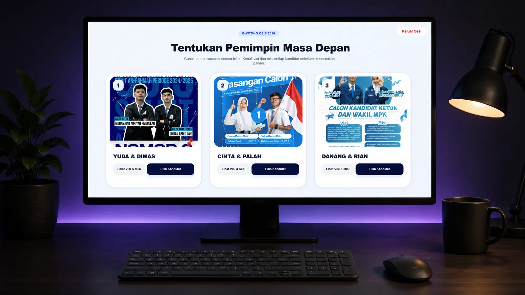 Visual proyek OSIS